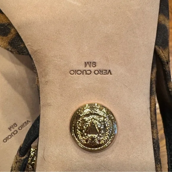 NWOB Veronica Beard Cecile Leopard Suede Slingback Pumps Size 9 - Picture 4 of 11